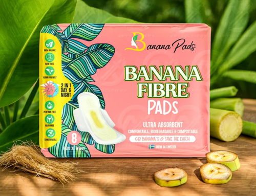 Banana Pads – Banana Fibre Pads Pack design