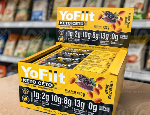 YoFiit Keto Almond Choco Bar Display Box Design