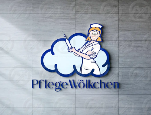 Pflege Wolkchen Logo Design